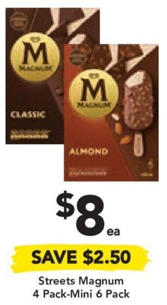 Drakes Streets Magnum 4 Pack-Mini 6 Pack offer
