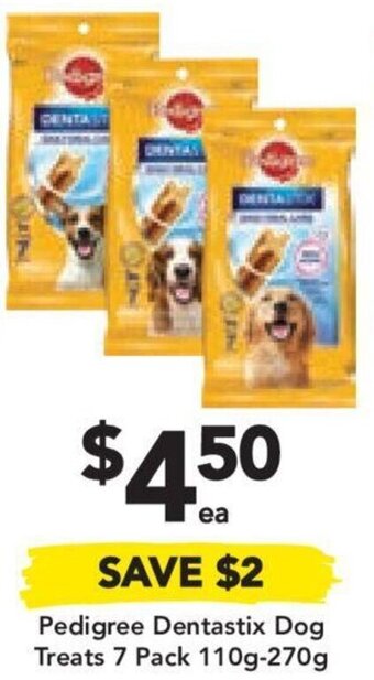 Pedigree Dentastix Dog Treats 7 Pack 110g-270g