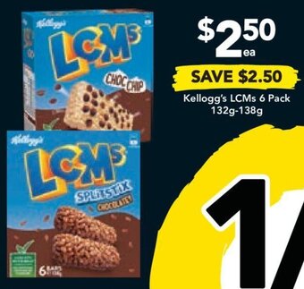 Drakes Kellogg's LCMs 6 Pack 132g-138g offer