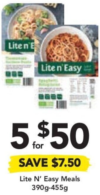 Drakes Lite N' Easy Meals 390g-455g offer