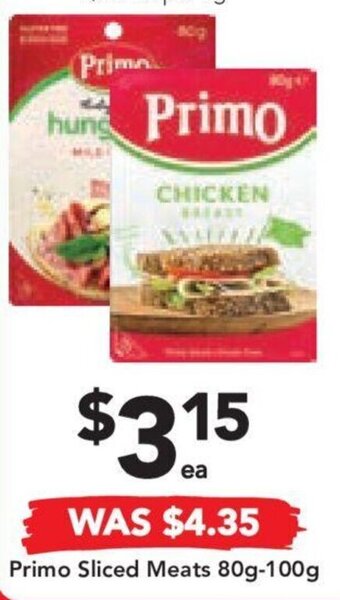Drakes Primo Sliced Meats 80g-100g offer