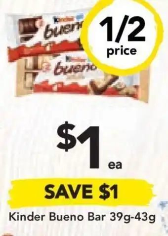 Drakes Kinder Bueno Bar 39g-43g offer