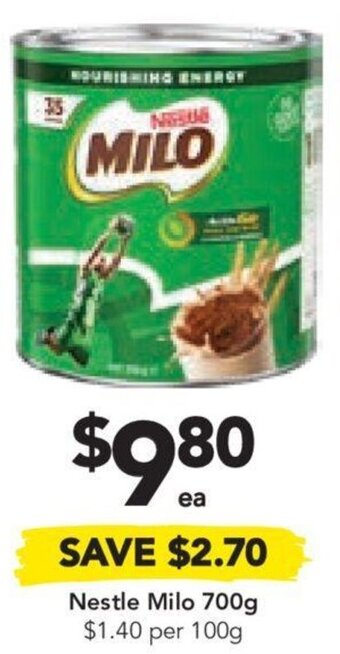 Drakes Nestle Milo 700g offer