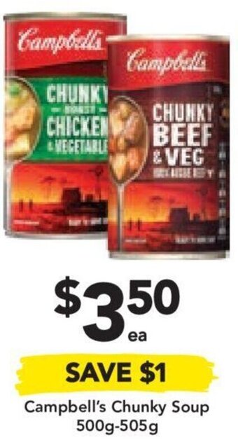 Drakes Campbell's Chunky Soup 500g-505g offer