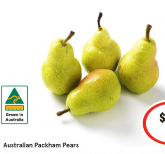 IGA Australian Packham Pears offer