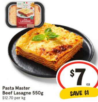 IGA Pasta Master Beef Lasagne 550g offer