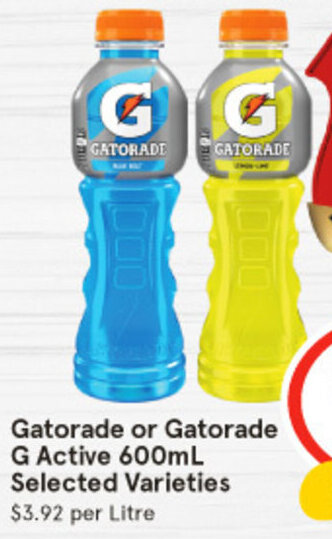 IGA Gatorade or Gatorade G Active 600mL offer
