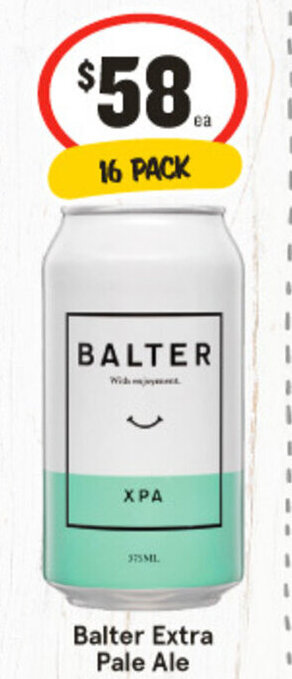 IGA Balter Extra Pale Ale 16 PACK offer