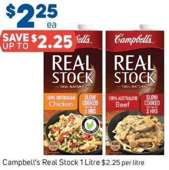 Foodland Campbell's Real Stock 1 Litre offer