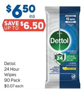 Foodland Dettol 24 Hour Wipes 90 Pack offer