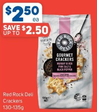 Foodland Red Rock Deli Crackers 130-135g offer