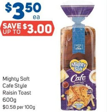 Foodland Mighty Soft Cafe Style Raisin Toast offer