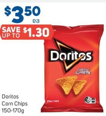 Foodland Doritos Corn Chips 150-170g offer