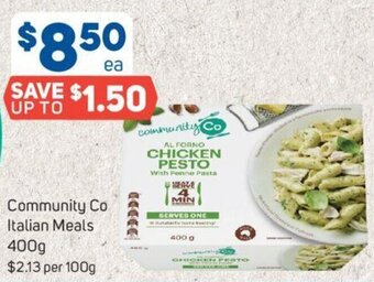 Foodland Community Co Italian Meals 400g offer