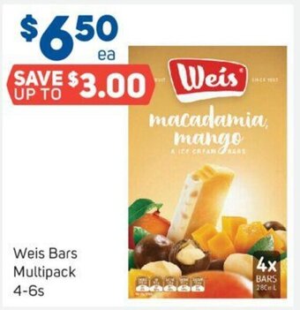 Foodland Weis Bars Multipack 4-6s offer