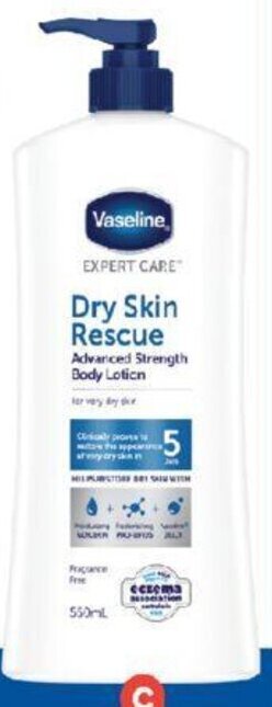 Foodland Vaseline Expert Care Body Lotion 550ml offer