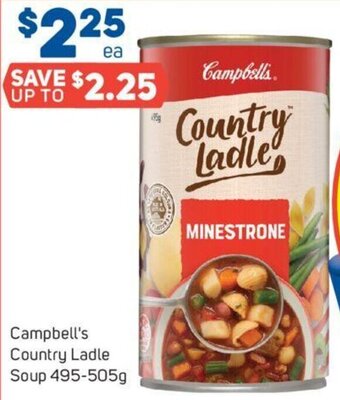 Foodland Campbell's Country Ladle Soup 495-505g offer