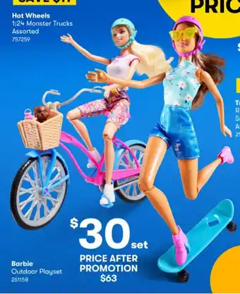 BIG W Barbie Outdoor Playset 261158 offer