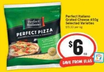 IGA Perfect Italiano Grated Cheese 450g offer