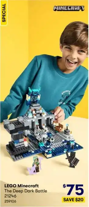 BIG W LEGO Minecraft The Deep Dark Battle 21246 259106 offer
