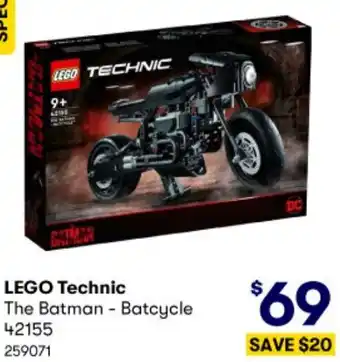 BIG W LEGO Technic The Batman - Batcycle 42155 259071 offer