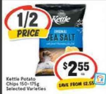 IGA Kettle Potato Chips 150-175g offer