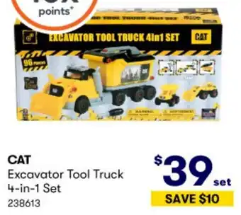 BIG W CAT Excavator Tool Truck 4-in-1 Set offer