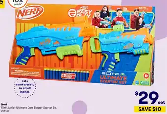 BIG W Nerf Elite Junior Ultimate Dart Blaster Starter Set 256430 offer