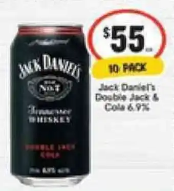 IGA Jack Daniel's Double Jack & Cola 6.9% offer