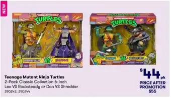 BIG W Teenage Mutant Ninja Turtles 2-Pack Classic Collection 6-Inch offer