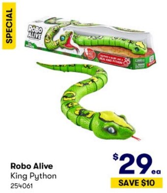 BIG W Robo Alive King Python offer