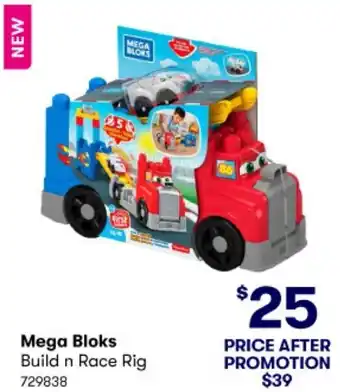 BIG W Mega Bloks Build n Race Rig offer