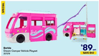 BIG W Barbie Dream Camper Vehicle Playset offer