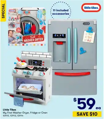 BIG W Little Tikes My First Washer-Dryer, Fridge or Oven 109115, 109113, 109114 offer