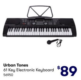 BIG W Urban Tones 61 Key Electronic Keyboard offer