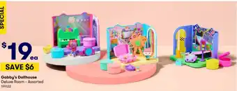 BIG W Gabby's Dollhouse Deluxe Room - Assorted offer