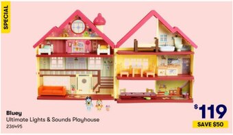 BIG W Bluey Ultimate Lights & Sounds Playhouse offer