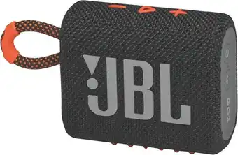 The Good Guys JBL Go 3 Mini Bluetooth Speaker - Black Orange offer