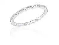 Grahams Jewellers Memoire 18ct White Gold 1/5 Carat Diamond Eternity Band with 3/4 Band of Diamonds offer