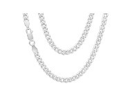Sterling Silver 55cm 120 Gauge Dicut Curb Chain