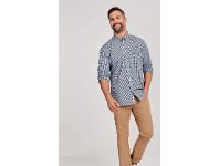 Harris Scarfe U.S. Polo Assn. Long Sleeve Gingham Shirt with Embroidery Pocket Logo offer