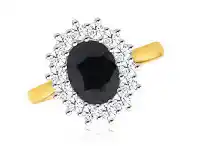 Grahams Jewellers 18ct Ring with 2.70 Carat Natural Sapphire and 0.70ct Diamonds Princess Catherine offer