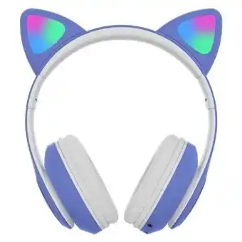 BIG W New polaroid cat ears headphone - purple offer