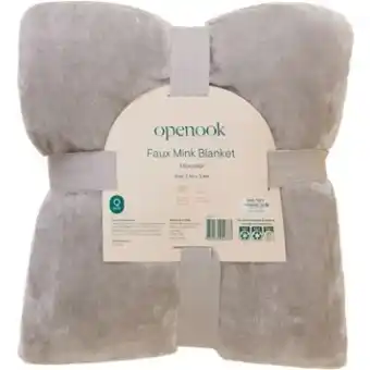 BIG W Openook faux mink queen blanket - microchip offer
