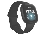 The Good Guys Fitbit Versa 3 - Black/ Black Aluminium offer