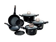 Harris Scarfe Taste the Difference 10pc Black Rose Cookset offer