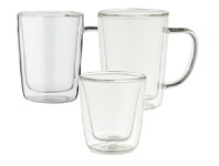 Harris Scarfe Tramontina Double Wall 2pc Espresso Glass Sets 85ml offer