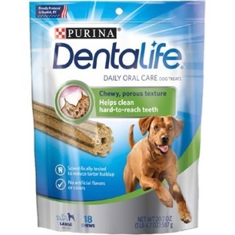 BIG W Purina dentalife (large breed) dog treats 587g offer