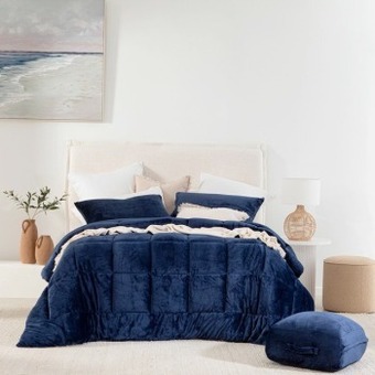 Pillow Talk Cosy cube navy comforter set by m.u.s.e. offer