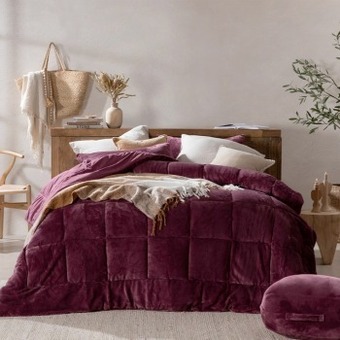 Pillow Talk Cosy cube grape comforter set by m.u.s.e. offer